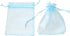 100Pcs Organza Bags 5x7 Inch, Sky Blue Sheer Baby Shower Party Favor Bags with Drawstring, Mesh Jewelry Gift Bags Wedding Candy Pouches...