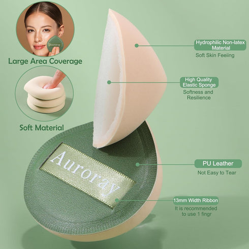 6Pcs Makeup Sponges Puff Beauty Foundation Sponge Blender Make Up Sponges Valentine's Gift Day Mother's Day Gift for Liquid,Foundation,Powder,Conc...