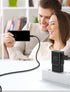 Type C Charger Fast Charging, 2 Pack Adaptive Fast Charger USB C Android Phone Wall Charger Block with 6FT+6FT+1.5FT Charge Cable for Samsung Gala...