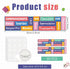 60 Pcs 59 Feet Positive Words Bulletin Board Borders Motivational Bulletin Board Paper Teachers Chalk It Up Calendar Trimmer Border for Bulletin B...