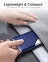 Padike Business Card Holder, Upgraded Leather Business Card Case Pocket Card Holders for Men or Women, Metal Slim Name Card Holder RFID Blocking B...