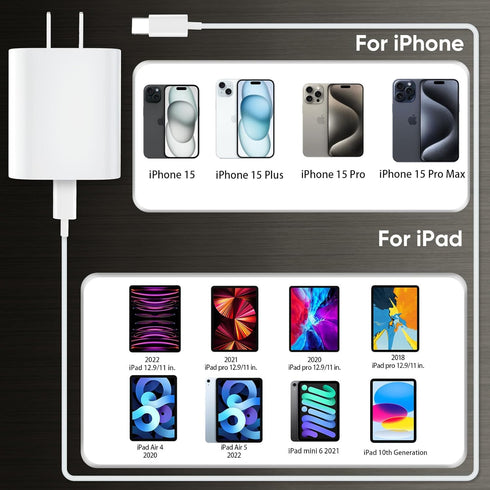 i.Phone 15 Pro Max Charger Fast Charging, 3 FT Long USB C to C Charging Cable Cord with 20W Fast Charger Block for i.Phone 15/15 pro/15 pro max/15...