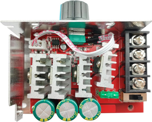 7-70V PWM DC Brushed Motor Speed Controller, Switch Control with 30 Amp Fuse, Adjustable PWM Motor Speed Regulator 12V 24V 36V 48V, Used for Fan S...