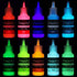 Magicfly Acrylic Glow in The Dark Paint, 10 Bright Colours Liquid Luminous Paint, Neon Paints Glow in Dark for Painting, Halloween Decoration, DIY...