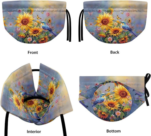 Sunflower Butterfly Hummingbird Tea Pots Cosy Kitchen Tea Pot Dust Cover Insulated Kettle Cover Breakfast Warmer for Home Kitchen Decorative Easy ...