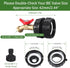 IBC Tote Adapter 2.44" IBC Tote Fittings 275-330 Gallon IBC Tote to Garden Hose Adapter, Brass Hose Faucet Valve+ Garden Hose Quick Connector+ Pla...