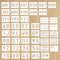 Letter Stencils Symbol Numbers Craft Stencils, 45 Pieces Reusable Alphabet Templates Kit, 1 2 3 4 Inch Letter Stencil for Painting on Wood, Canvas...