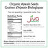 Jiva Organics Organic Ajwain Seeds 7 ounce Bag - Whole Carom Seed, Ajamo, 100% Natural & Non-GMO...