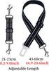 Dog Collar Safety Clip,2 Pack Dog Seatbelt for Car,Adjustable Dog Car Tether,Prong Collar Safety Clip,Reflective Nylon Backup Collar Clips,Pet Sea...