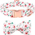 Dog Collar - Floral Dog Collar Bows for Dogs Bowtie Adjustable Dog Collar Girl Pet Gift Spring Dog Collar for Medium Small Large Dogs...