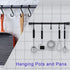 Aluminum S Hooks, Versatility S-Hooks Coffee Cup Hooks for Hanging Coffee Mugs, Kitchen Pot and Pans, Grill Utensils, Plants, 12 Pack Matte Finish...
