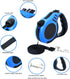 PETIMP Retractable Dog Leash Lightweight 16FT Leash Claw Print, with Folding Bowl,Dispenser,Rubbish Bags, for Small Medium Dogs(Blue)...