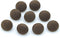 50pcs Brown Fabric Cloth Covered Round Buttons with Metal Shank Buttons for Sewing DIY Crafts Handmade Making Supplies 10mm...