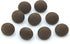 50pcs Brown Fabric Cloth Covered Round Buttons with Metal Shank Buttons for Sewing DIY Crafts Handmade Making Supplies 10mm...