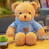 11.8 inches Teddy Bear Stuffed Animals Soft Plush Cute Teddy Bear with Hoodie Doll for Boys Girls (Blue)...