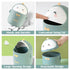 Cute Desktop Trash Can Wastebasket with 90 Trash Bags, Creative Mini Countertop Garbage Can with Lid, Small Plastic Storage Bin for Home Kitchen D...