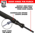 Door Hinge Pin Removal Tool – Spring Driven Door Hinge Pin Remover and Steel Faced Hammer Punch Set...