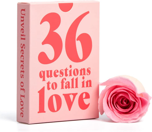 36 Questions to Fall in Love - Perfect Couples Games - Date Night Ideas - Romantic Love Games - Relationship Card Games - Date Deck for Couples Ac...