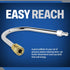 ESSENTIAL WASHER 120 Degree Bend Pressure Washer Gutter Cleaner Attachment with 1/4'' Quick Connect Brass Coupler and Plated Steel Plug...