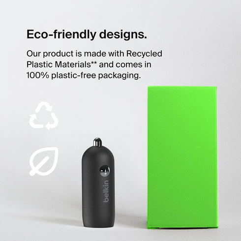 Belkin Boost?Charge™ 30W Fast Car Charger, Compact Design w/USB-C Power Delivery Port, 4-Port USB Power Extender, Universal Compatibility for iPho...