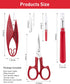 Zoe sunny 6Pcs Upgrade Seam Ripper and Thread Remover Kit for Sewing with 2 Big+2 Small Seam Rippers, 1 Sewing Trimming Scissor Nipper Tool Thread...