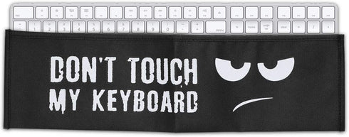 kwmobile Keyboard Cover Compatible with Apple Magic Keyboard with Numeric Keypad - Dust Cover PC Keyboard Fabric Case - Don't Touch My Keyboard...