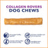 Pet Factory CareChewz Collagen +Plus 9" Rovers Dog Chew Treats - Chicken Flavor, 3 Count/1 Pack...