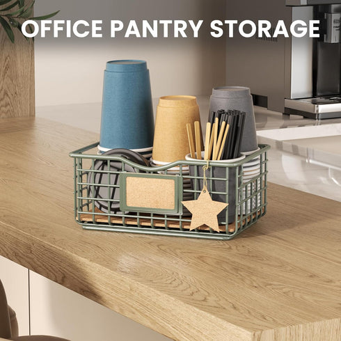 Coffee Pod Holder, Large Capacity Keurig Pod Holder Storage with Cork Liner, Modern K-cup Pods Basket Decor for Kitchen Countertop for K Cup Holde...
