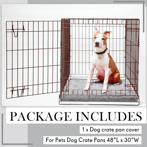 Dog Crate Pan Cover Dog Bed Cover Washable Dog Crate Liner for Pets Dog Crate Tray, Pan Cover Only, Fit for (36 x 24 Inch)...