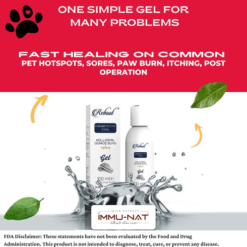 Reboot Colloidal Silver Gel - 35PPM Max Strength - First Aid & Burn Relief - Soothes Itching, Pain from Burns, Cuts, Sunburn, Skin Irritations - 3...