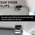 2 PCS Sun Visor Bracket Hook Clip, Upgraded Base Makeup Mirror Fixing Bracket, Car Interior Sunscreen Holder Hook, Compatible with A3 A4 LA 5A 6L ...