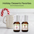 Good Essential - Professional Holiday Fragrance Oil Set Pack of 10 5ml Peppermint, Apple Cinnamon, Hot Chocolate, Cherry, Pumpkin Pie, Candy Cane,...