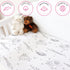 Milky Chic GOTS Fitted Baby Crib Sheet, Breathable 100% Organic Cotton Mattress Sheet for Boys and Girls, Fits Standard Size Mattresses (Space Bla...