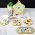 Mosaic Tiles - Ceramic Circular Bulk Mosaic Tile Assortment - 1.5x1.5 cm Mixed Colors Glass Tile - 42pcs/100g Craft and Backsplash Tile (Circular ...