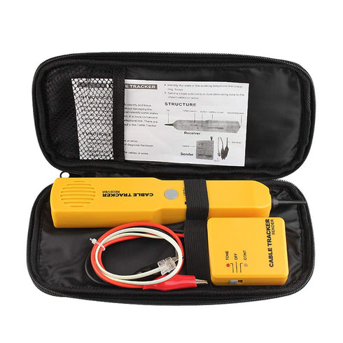 Electrical Wire Tracer Circuit Tester w/Tone Generator & Probe Kit, Cable Signal Locator Tester, Test Circuit Continuity, Network Telephone Line, ...