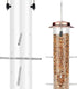 MIXXIDEA Finch Bird Feeder Hanging Metal Thistle Seed Feeder with 8 Feeding Ports Nyger Seed Feeder, Goldfinch Feeder for Outdoors Garden Copper...