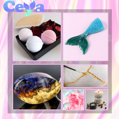 Ceya Mica Powder, 5.3oz/ 150g Porcelain White Pearlescent Effect Colorant Pigment Powder for Epoxy Resin, Tumblers, Slime Bath Bomb, Soap Dye, Sli...