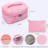 Travel Size Makeup Brush Bag for Women, 2024 Latest Premier PU Leather Cosmetic Bags for Traveling, Cute Skincare Make Up Storage Bag Organizer, C...