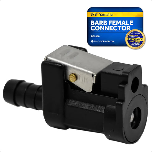 Five Oceans Yamaha 3/8" Barb Female Fuel Line Connector, Fits Engine End and Tank End Male Fitting - FO2888...