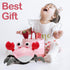Walking Crab Baby Toy, Toddler Crawling Tummy Time Crab with Music, Interactive Sensory Infant Walking Dancing Crab Toys, Boys Girls Learning Birt...