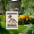 Gardening is a Walk in The Park Welcome Garden Flag, 12 x 18 Inch Double Sided Holiday Outdoor Farmhouse Lawn Decor Flag, Dinosaur Skeleton Yard F...