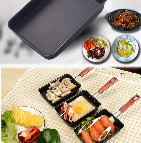JapanBargain 1811, Japanese Tamago Egg Pan Iron Omelet Pan Tamagoyaki Omelette Pan Rectangle Frying Pan, Induction Cookware Pan, Made in Japan...
