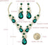 CSY Luxury Austrian Crystal Necklace Earrings Rhinestone Bridal Wedding Party Costume Jewelry Sets for Brides Bridesmaids Women...