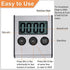 Kitchen Timer, Digital Kitchen Timer Magnetic Countdown Kitchen Timer with Loud Alarm Stainless Steel Timer for Kitchen Cooking, Baking,Sports Gam...