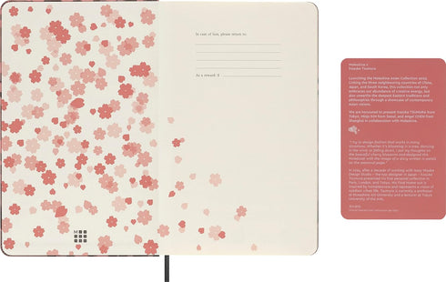 Moleskine Limited Edition Sakura Notebook, Hard Cover, Pocket (3.5" x 5.5"), Ruled/Lined, Floral, 176 Pages...