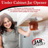Under Cabinet Jar Lid & Bottle Opener - Opens Any Size Jar - Effortless Jar Opener For Weak Hands & Seniors with Arthritis...