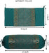 Ethnic Jacquard Brocade Silk Bolster Cushion Covers Paisley Emerald Green Yoga Massand Living Room Decorative Cylindrical Hotdog Traditional Throw...