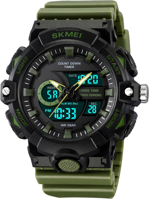 FANMIS Mens Military Multifunction Digital LED Watch Electronic Waterproof Alarm Quartz Sports Watch...