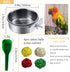 kathson Stainless Steel Bowls for Birds,4 Pcs Parrot Feeder Dish Cups,Bird Cage Water Food Bowl Coop Cup with Clamp Holder for Parrots Cockatiel B...