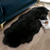 Ashler Faux Fur Rug, Black Area Rugs, Fluffy Sheepskin Fur Rug, Fuzzy Ultra Soft 2 x 6 Ft Rugs, Machine Washable Shag Rug, Nursery Throw Rugs for ...